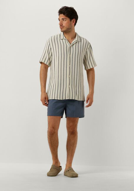 Blauwe SELECTED HOMME Zwembroeken SLHCOOPER SEERSUCKER SWIMSHORTS - large