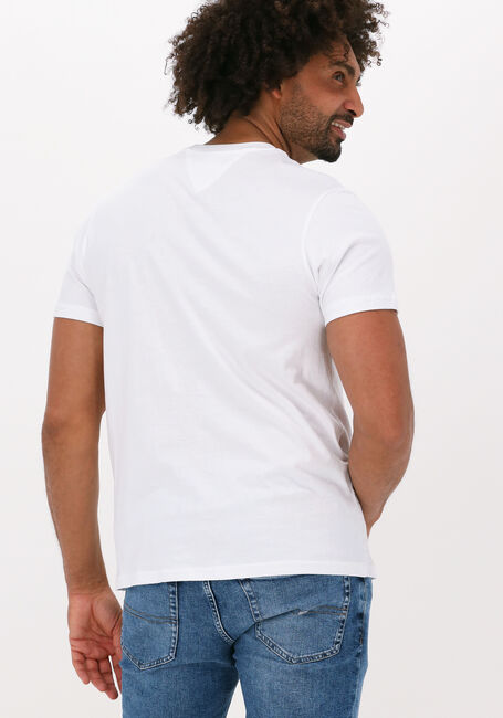 Witte TOMMY JEANS T-shirt TJM CHEST COLLEGE GRAPHIC TEE - large