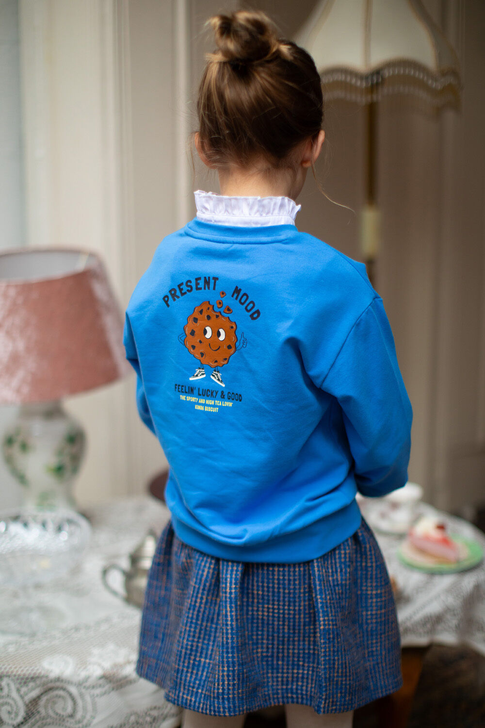 Blauwe MOODSTREET Sweater SWEATER SKY - large