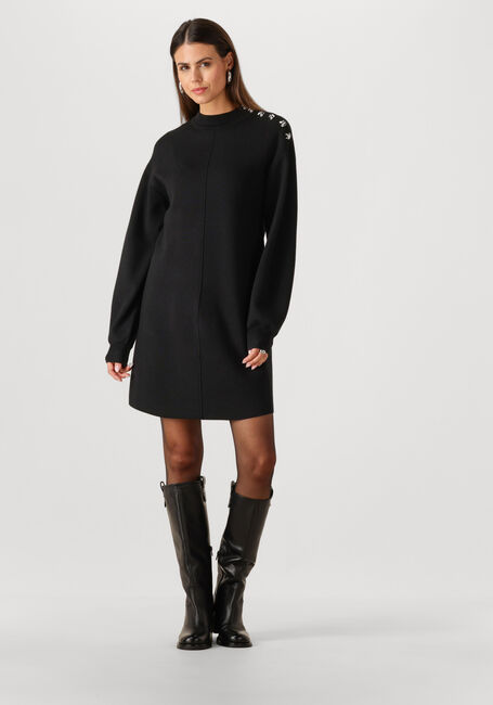 Zwarte Y.A.S. Mini jurk YASHAMA LS KNIT DRESS - large