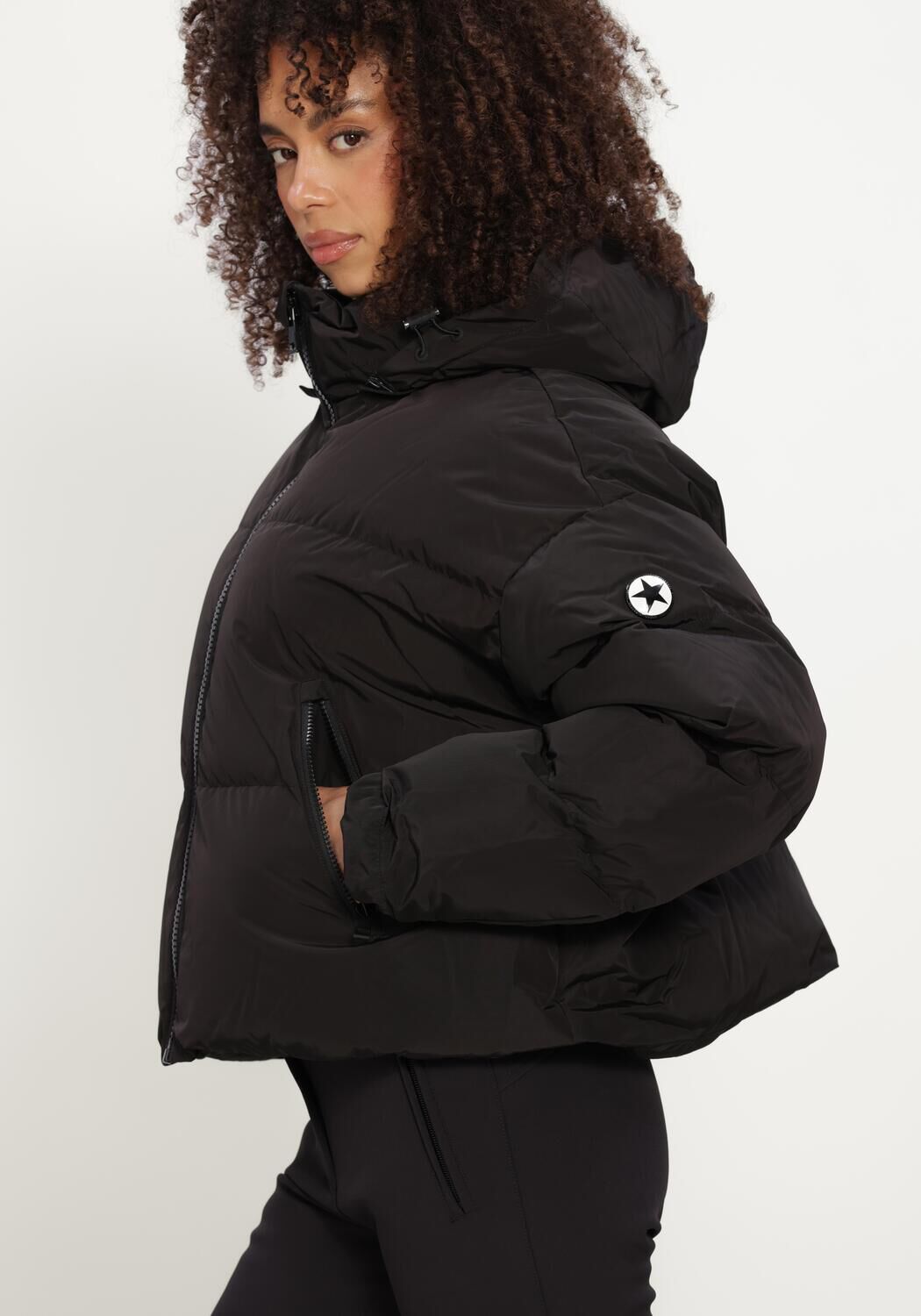 Zwarte AIRFORCE Gewatteerde jas SUN PEAKS JACKET - large