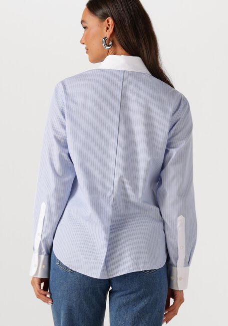 Blauwe SELECTED FEMME  SLFILINA RELAXED CONTRAST LS SHIRT - large