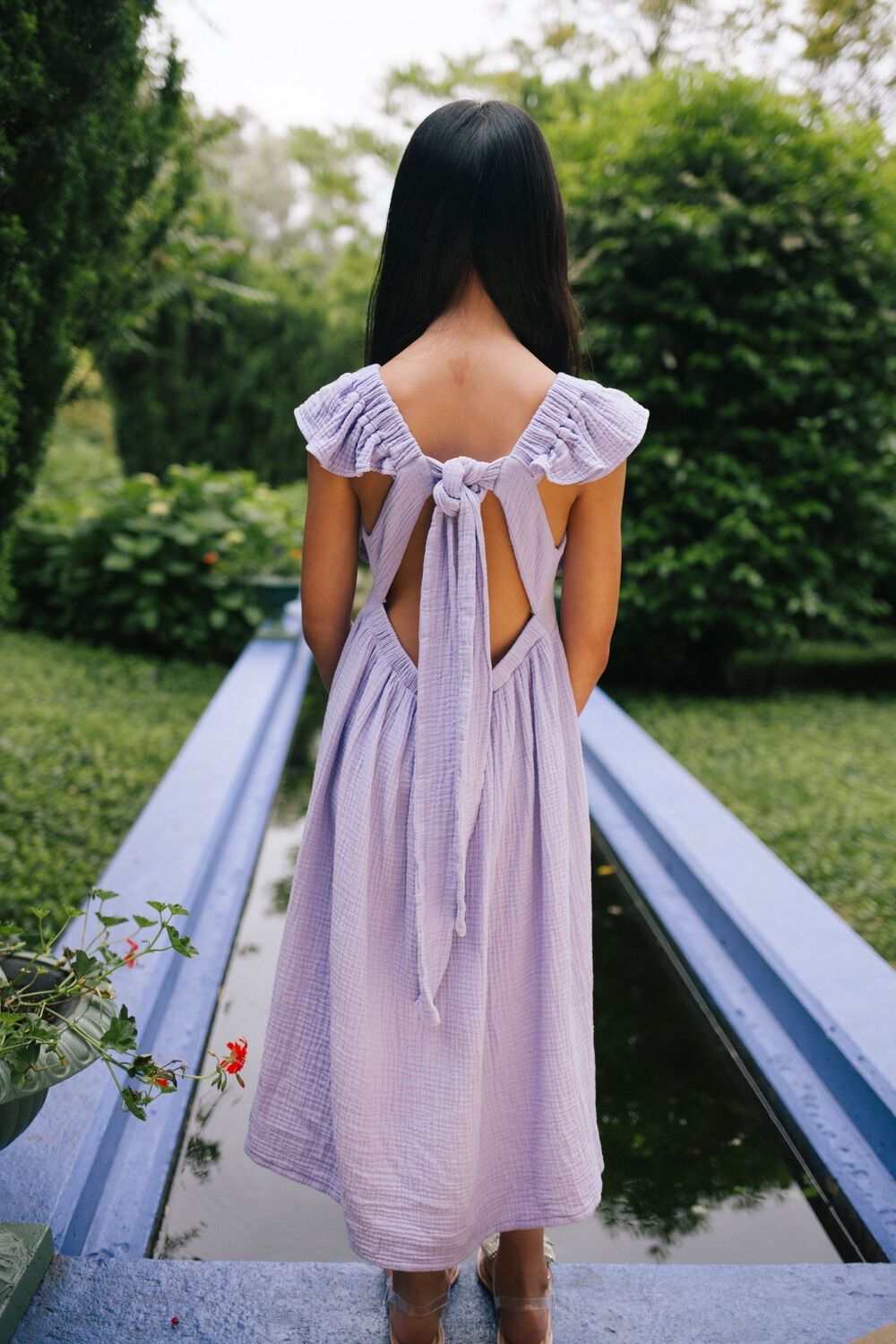 Lila DAILY BRAT Midi jurk BOWIE DRESSSOFT - large