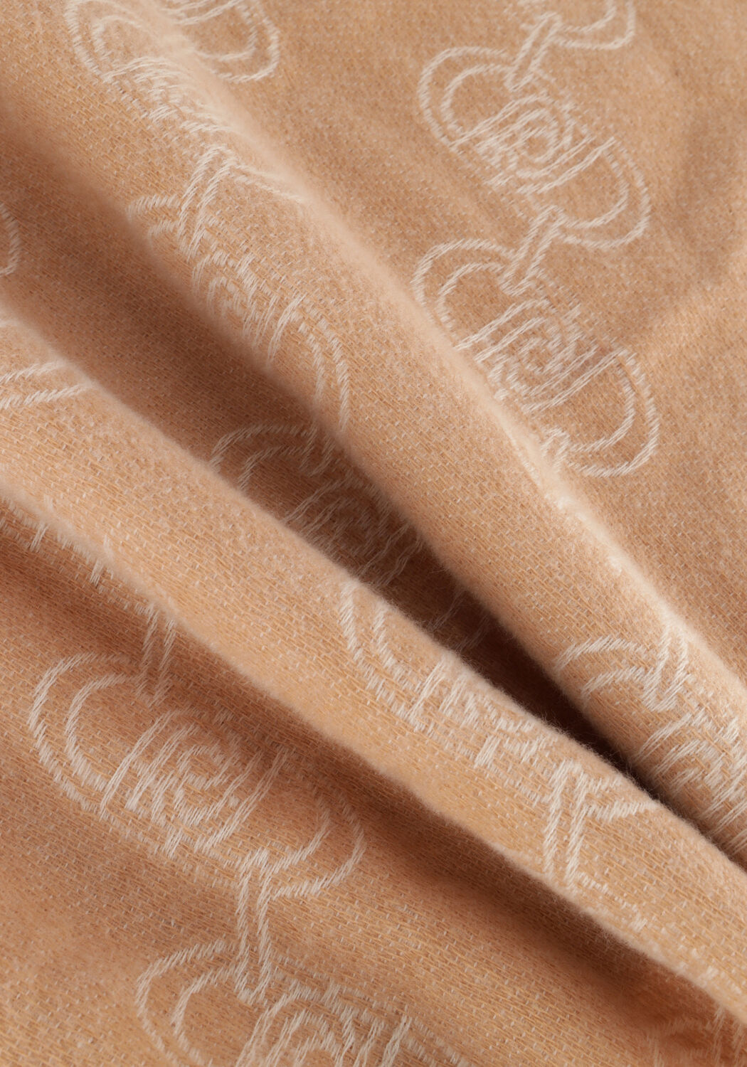 LIU JO LOGO SCARF/SHAWL 1 Foulard en camel - large