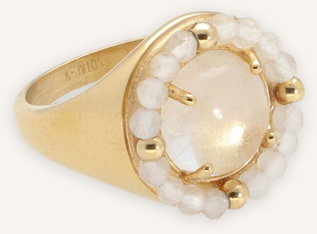 Beige NOTRE-V Sieraad RING BIG STONE Beige NOTRE-V Sieraad RING BIG STONE - large
