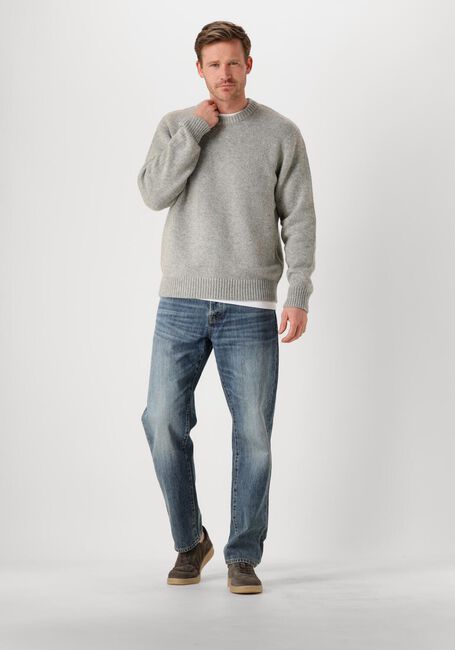 SELECTED MEN Pull SLHCODY LS KNIT RELAXED CREW NECK Gris clair - large