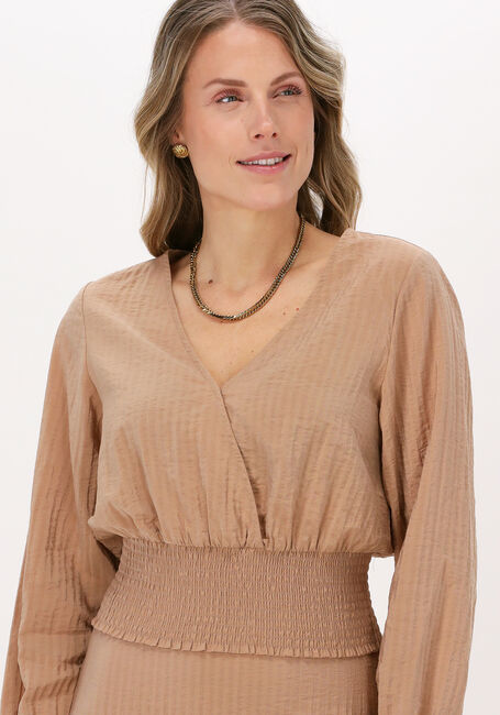 ANOTHER LABEL Blouse FADED SAND en camel - large