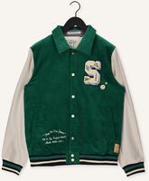 Groene SCOTCH & SODA Jack CORDUROY COLLEGE JACKET WITH WOOL-BLEND SLEEVES Groene SCOTCH & SODA Jack CORDUROY COLLEGE JACKET WITH WOOL-BLEND SLEEVES - medium