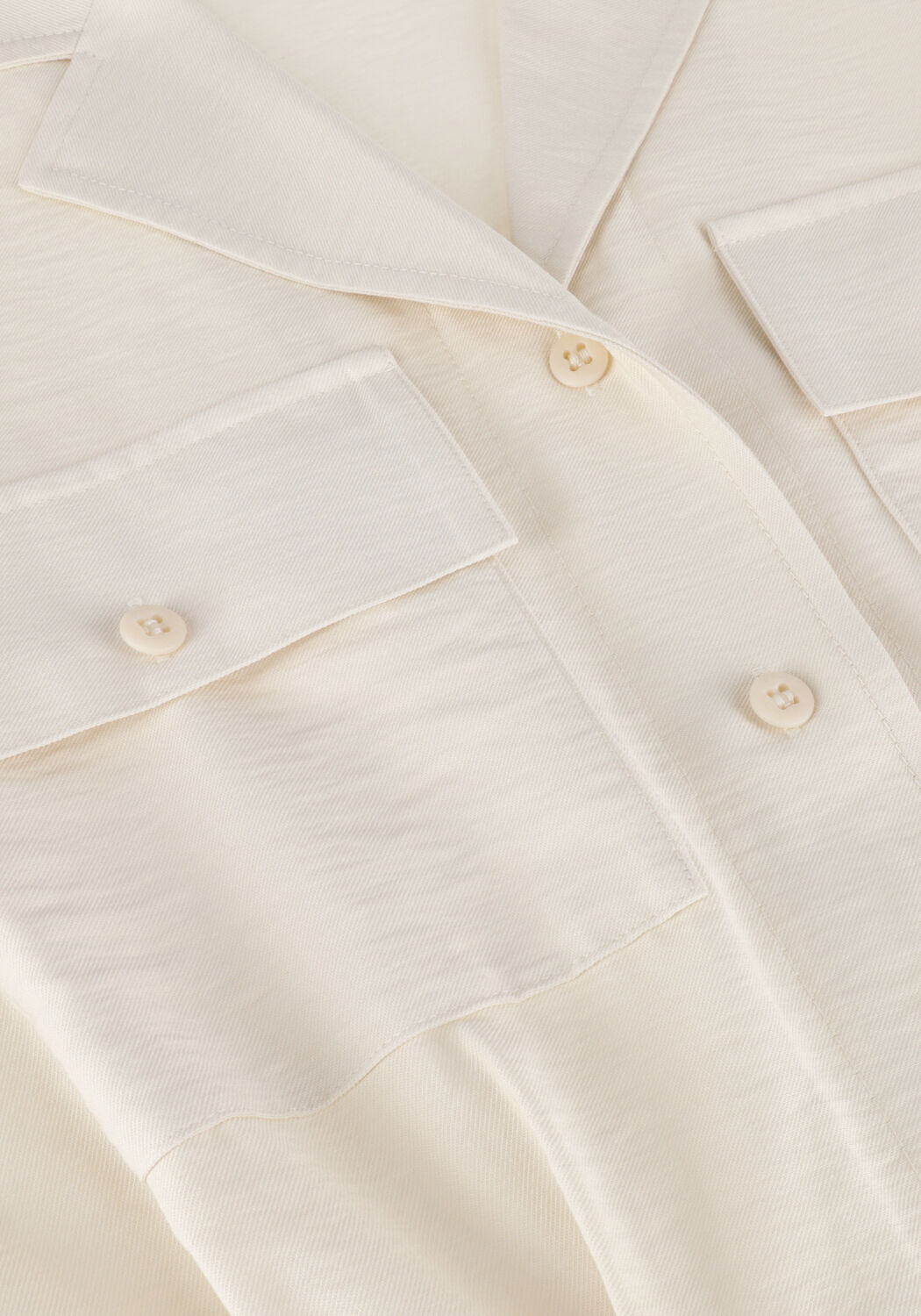 CALVIN KLEIN Mini robe ECOVERO UTILITY SHIRT DRESS &Eacute;cru - large