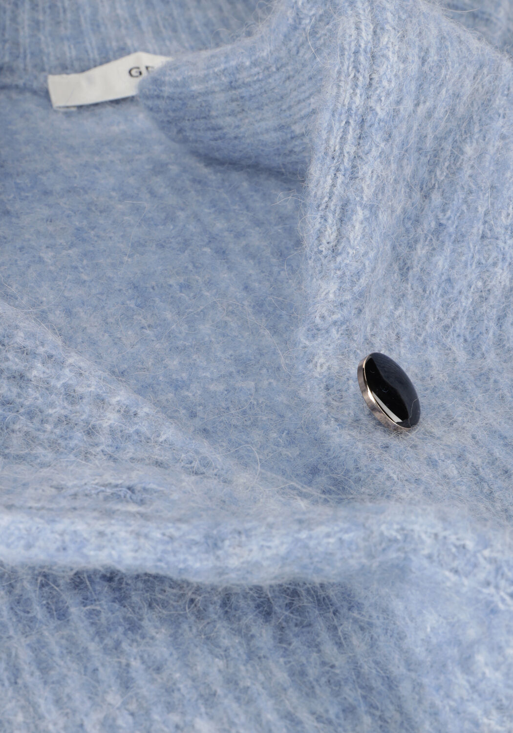 Lichtblauwe GESTUZ Vest ALPHAGZ SHORT CARDIGIAN - large