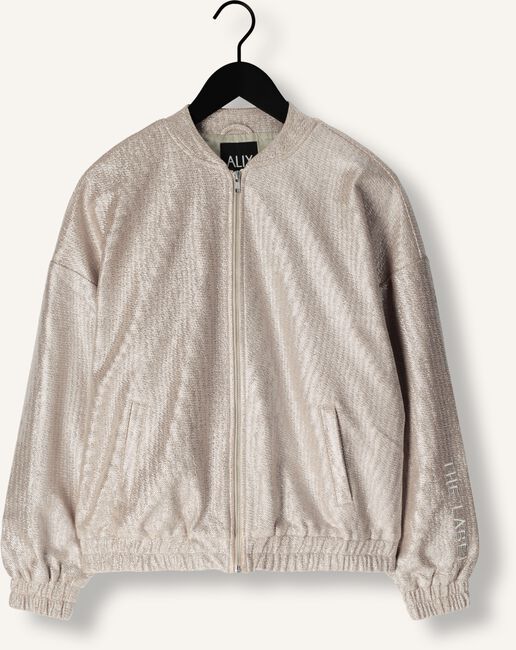 Zilveren ALIX THE LABEL Jack LADIES WOVEN FOIL JACKET Zilveren ALIX THE LABEL Jack LADIES WOVEN FOIL JACKET - large