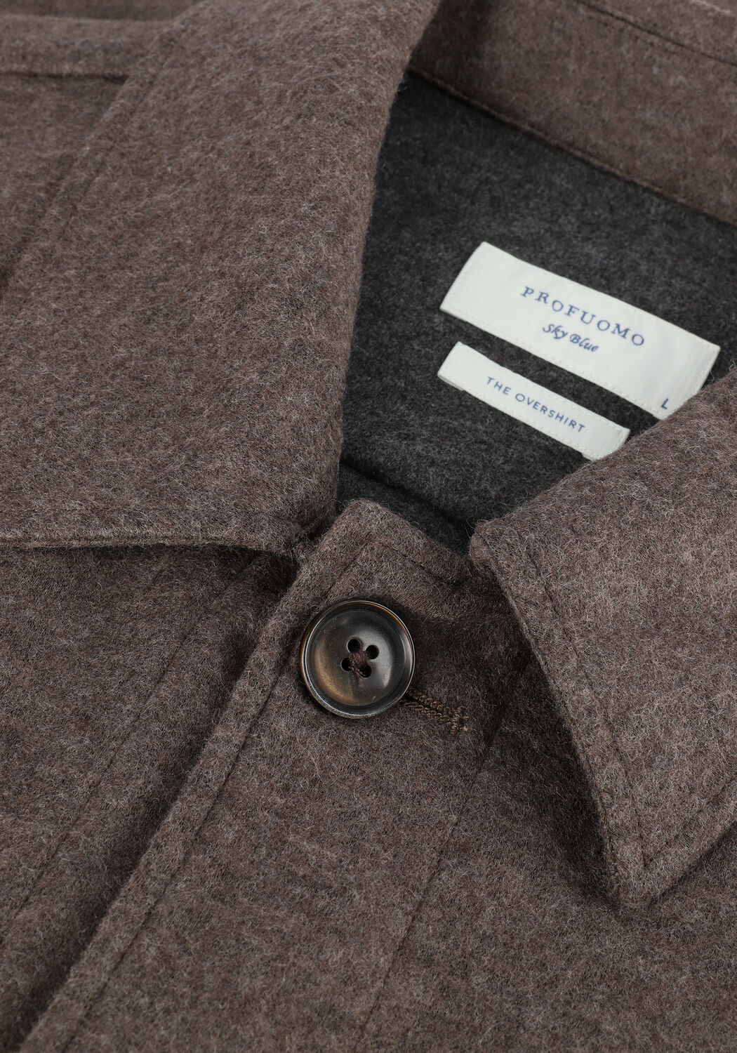 Bruine PROFUOMO Overshirt HERCKO - large