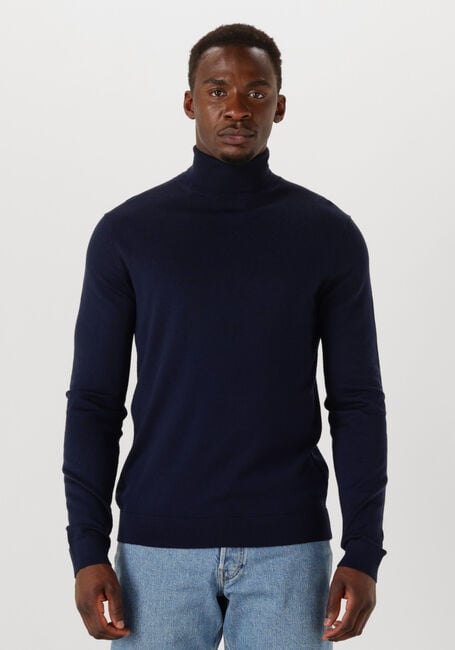 SELECTED HOMME Col roulé SLHTRAY LS KNIT MERINO ROLL NECK Bleu foncé - large