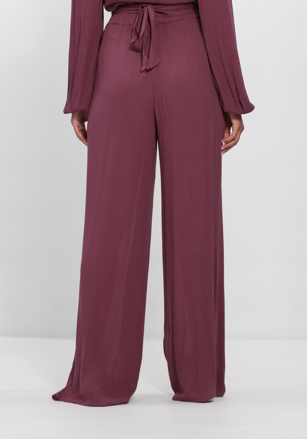 HARPER & YVE Pantalon large RILEY-PA Bordeaux - large