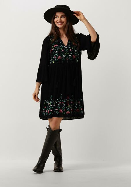 Zwarte Y.A.S. Mini jurk YASCHELLA 3/4 TUNIC DRESS S. FEST - large