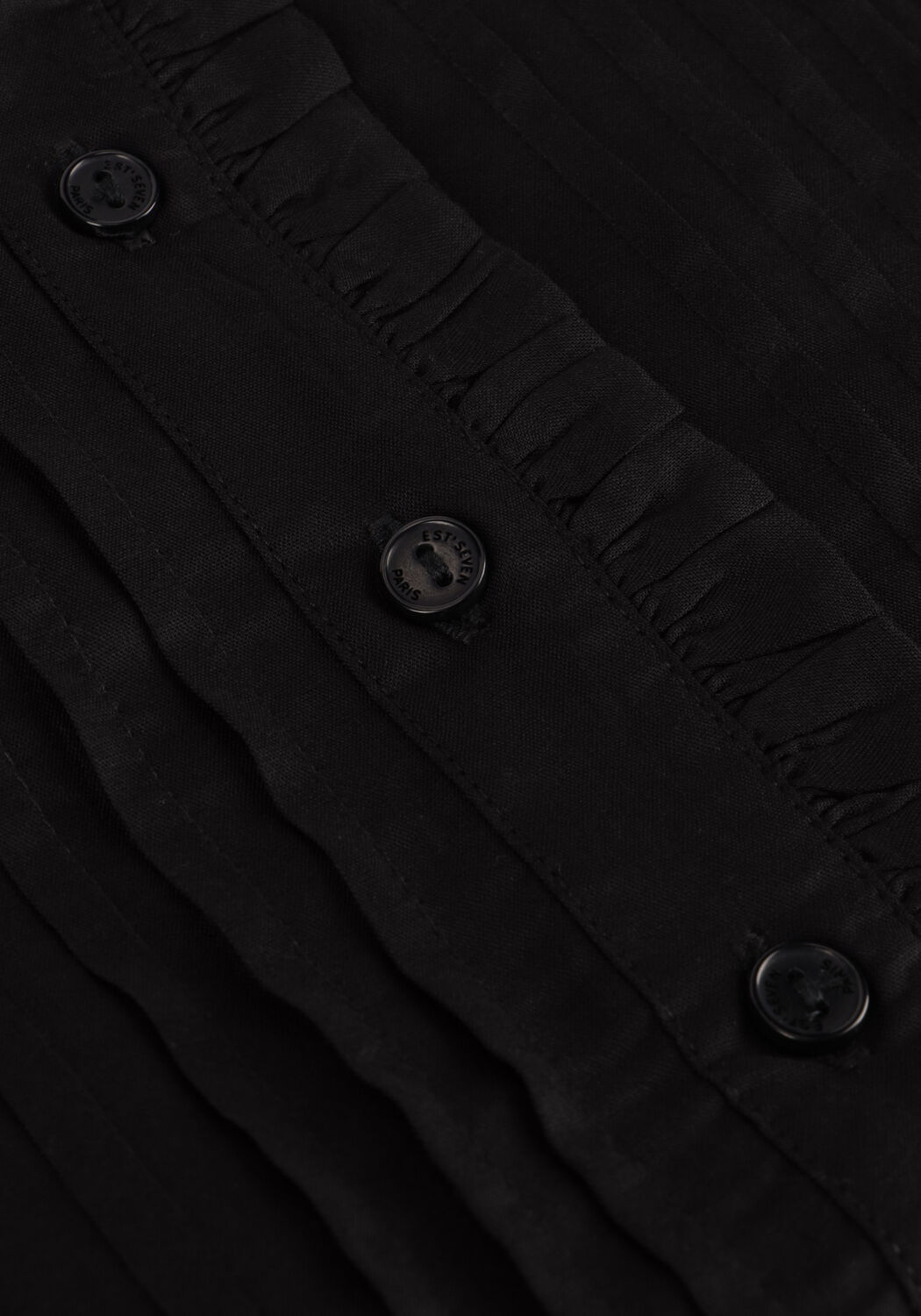 Zwarte EST'SEVEN Mini jurk LIZZY LONG DRESS - large