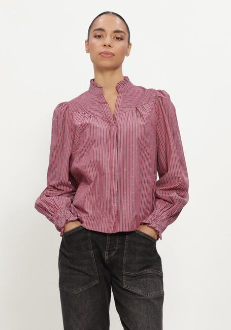 Roze NEO NOIR  ASTRIDA SOFT STRIPE STONE BLOUSE - large