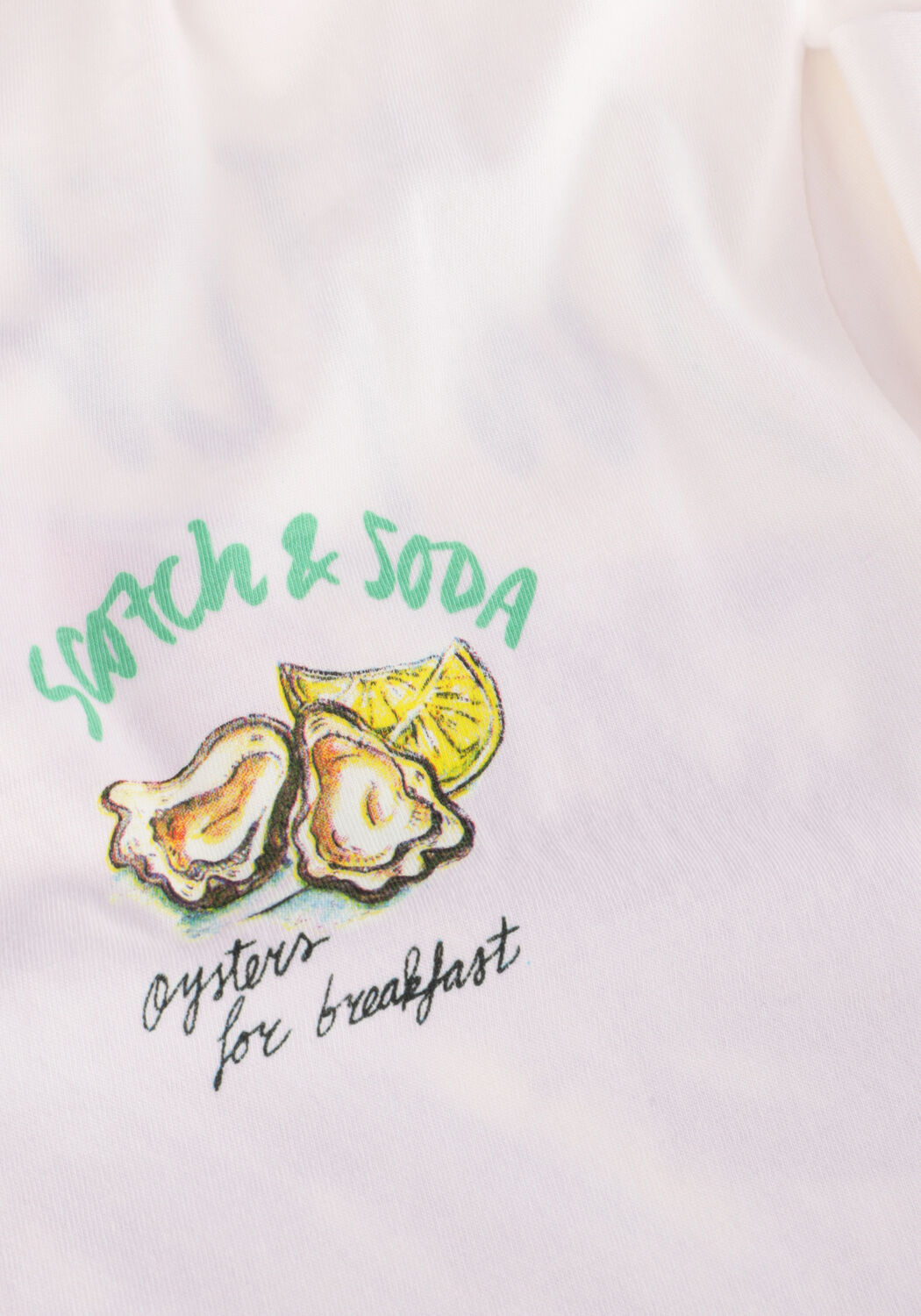 Witte SCOTCH & SODA T-shirt FRONT BACK ARTWORK T-SHIRT - large