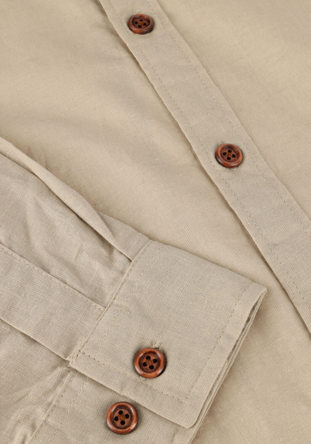 ANERKJENDT Chemise d&eacute;contract&eacute; AKLEIF L/S COT/LINEN SHIRT Sable - large