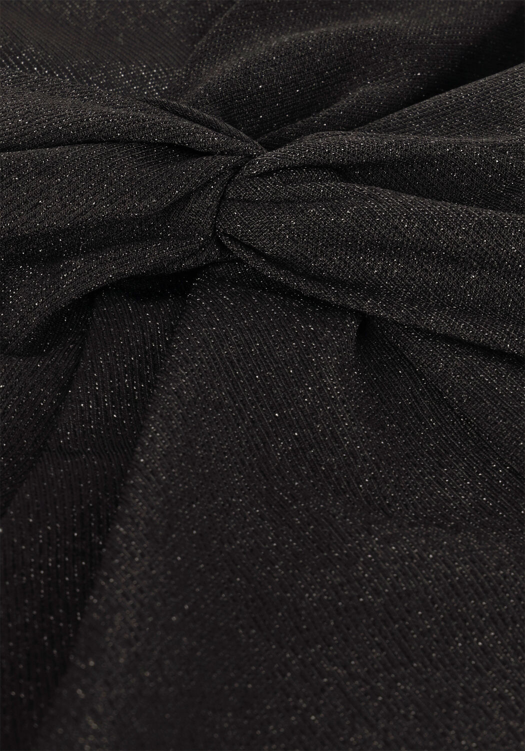 Zwarte SCOTCH & SODA Top METALLIC TWIST LONG SLEEVED TOP - large