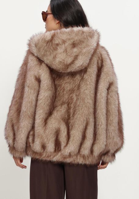 STUDIO AR Manteau en fausse fourrure HAILEY LONG FAUX MINK en beige - large