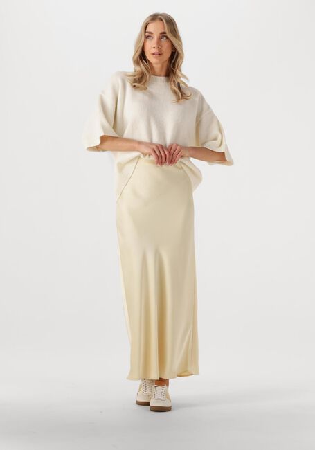 NEO NOIR Jupe maxi VICKY HEAVY SATEEN SKIRT en jaune - large