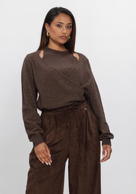 NUKUS Pull MEREL PULLOVER LUREX en marron - large