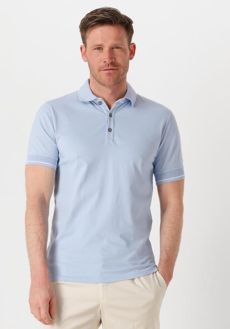 Lichtblauwe GENTI Polo POLO 3 BUTTON SS J2001-1212 - large