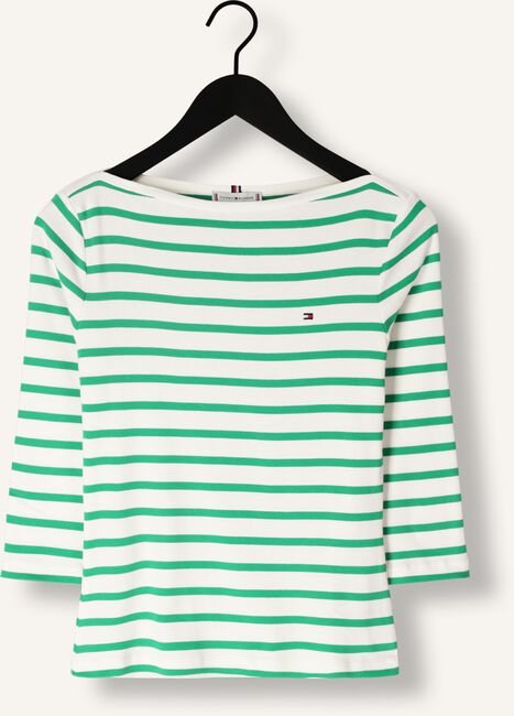 Groene TOMMY HILFIGER Tops & T-shirts NEW CODY SLIM BOAT-NK 3/4 SLEEVE Groene TOMMY HILFIGER Tops & T-shirts NEW CODY SLIM BOAT-NK 3/4 SLEEVE - large