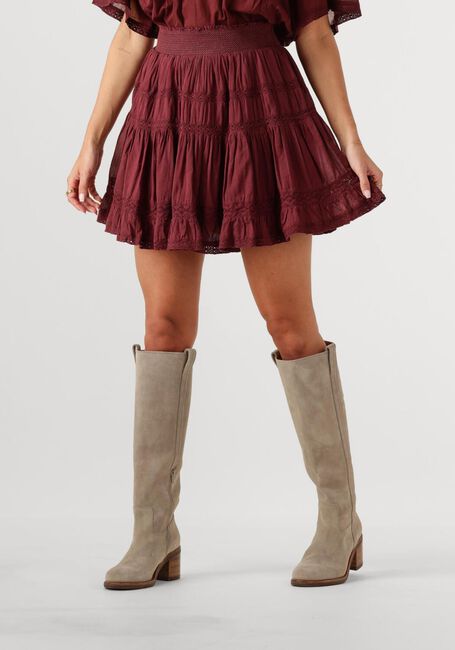 NEO NOIR Mini-jupe CALLIA S VOILE SKIRT Bordeaux - large