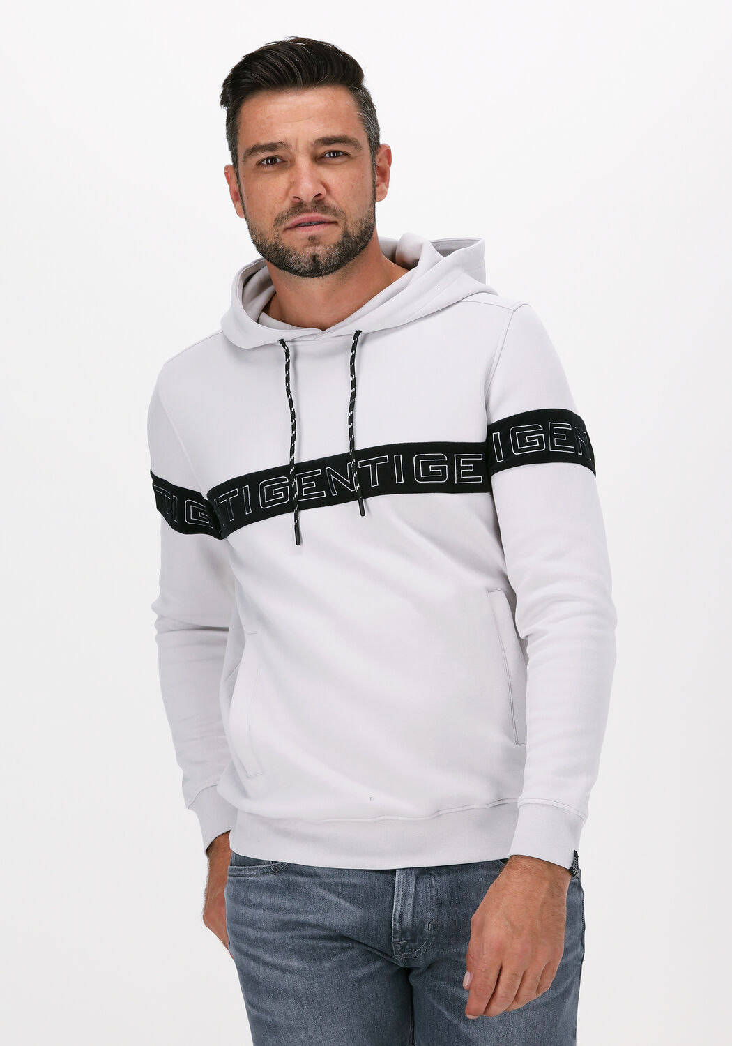 Genti shop hoodie wit