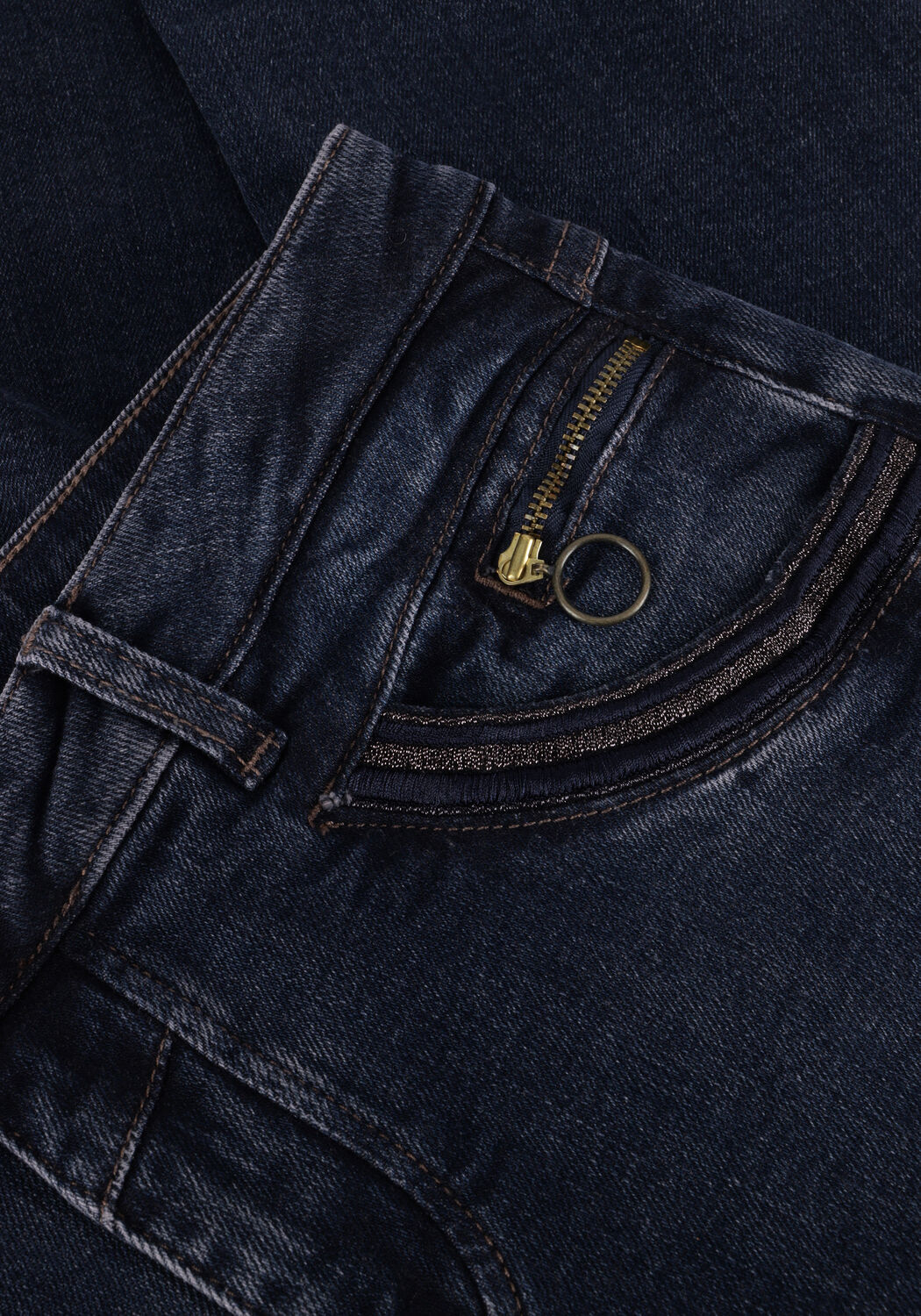 MOS MOSH Slim fit jeans NAOMI COLLA JEANS en bleu - large