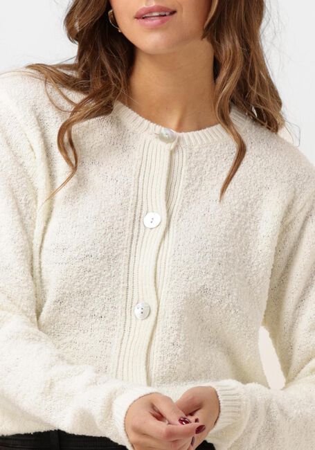 Gebroken wit NUKUS Vest MARLIN CARDIGAN BOUCLE - large
