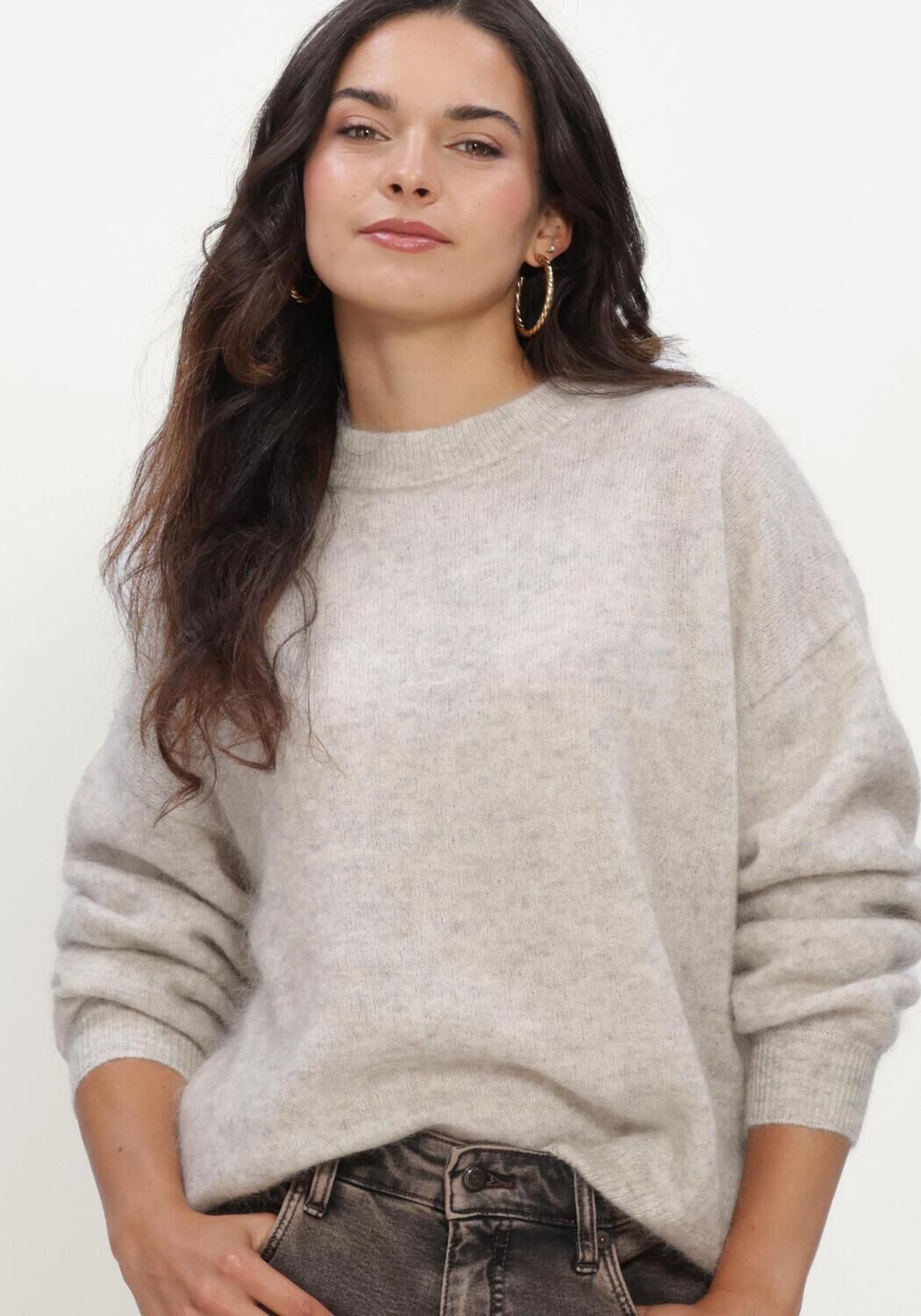 TWNS Pull HIGH-NECK PULLOVER, LONG SLEEVES en beige - large