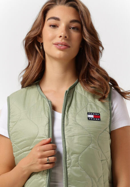 Groene TOMMY JEANS Bodywarmer TJW REVERSIBLE SHERPA VEST - large