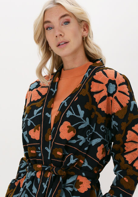 Zwarte SISSEL EDELBO Kimono MARLENE SUZANI JACKET - large