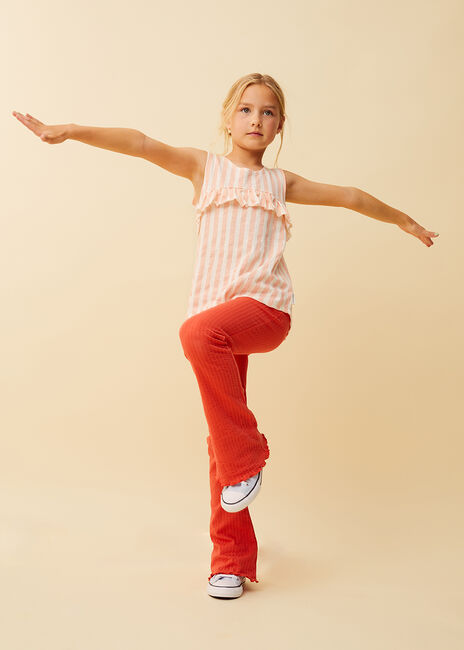 Multi Sproet & Sprout Top RUFFLE TOP STRIPES - large