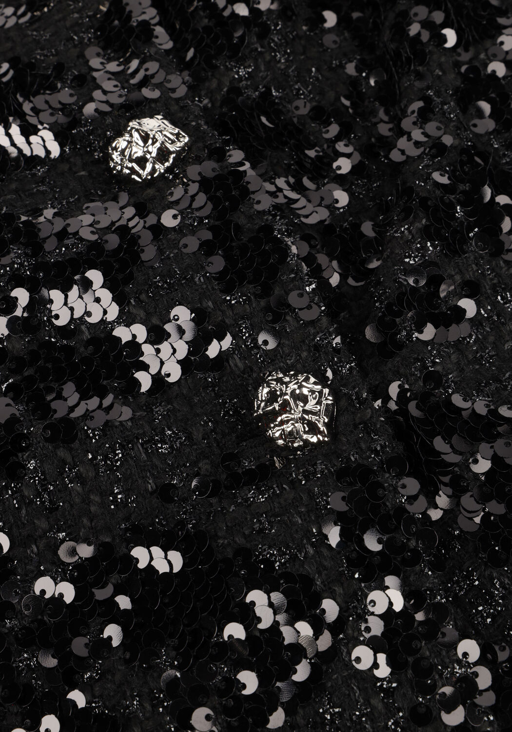 SECOND FEMALE Haut FLAKES TOP en noir - large