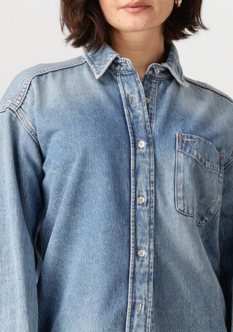 TOMMY JEANS RELAXED FIT OVERSHIRT AI6037 EXT Blouses en bleu - large