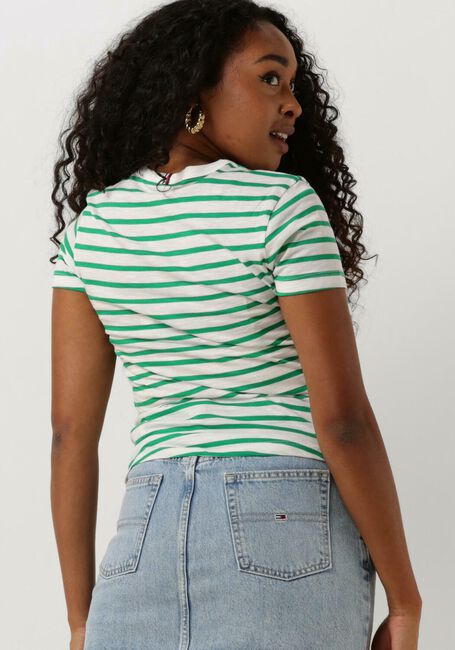 TOMMY HILFIGER T-shirt 1985 SLIM SLUB C-NK en vert - large