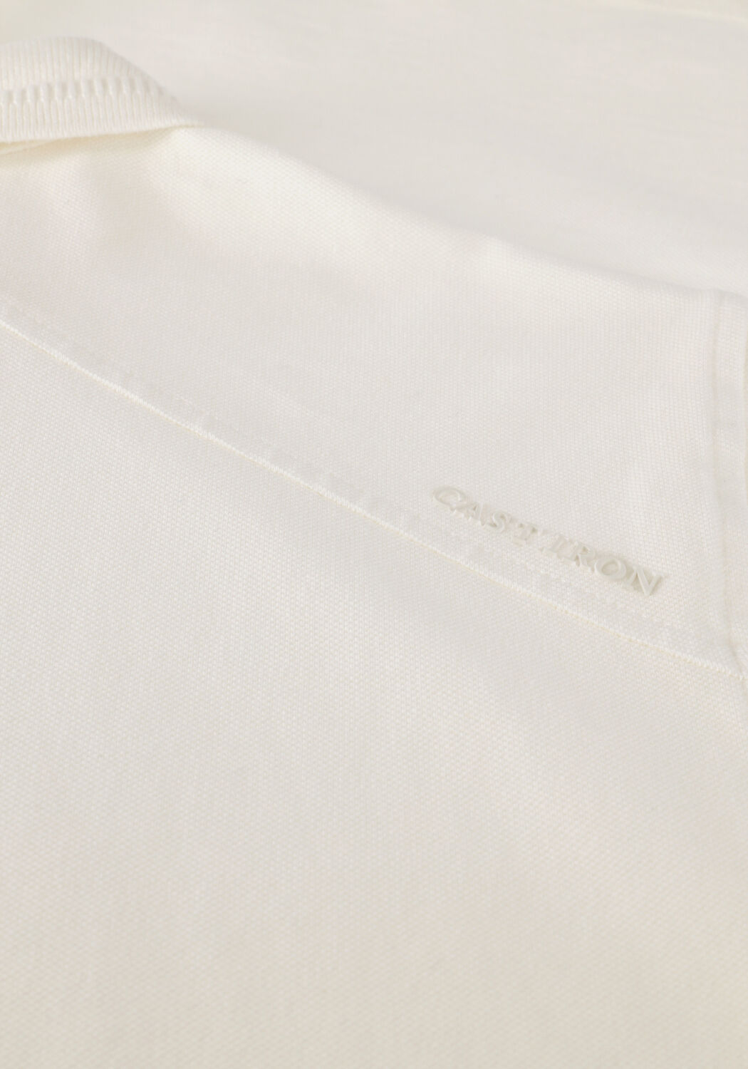 Witte CAST IRON Polo SHORT SLEEVE POLO ORGANIC COTTON PIQUE ESSENTIAL - large