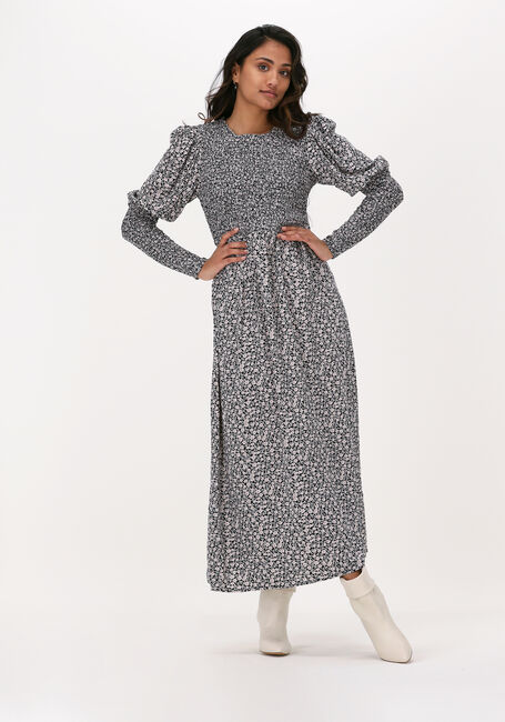 CO'COUTURE Robe midi IDUN FLOWER SMOCK DRESS en noir - large
