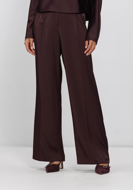 Bordeaux DANTE6 Wijde broek JULES BOLD SATIN SMART PANTS - large
