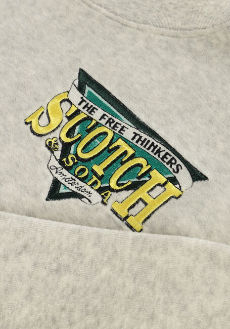 SCOTCH & SODA Pull TOWELLING SWEATSHIRT Gris clair - large