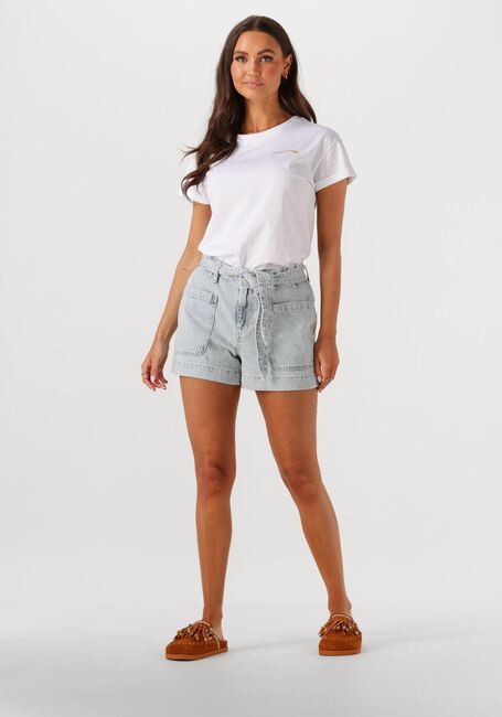 Lichtblauwe CATWALK JUNKIE Broeken/jumpsuits DENIM SHORT WITH ELASTIC WAISTBAND - large