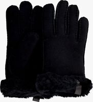 Zwarte UGG Handschoenen SHORTY GLOVE W LEATHER TRIM - medium