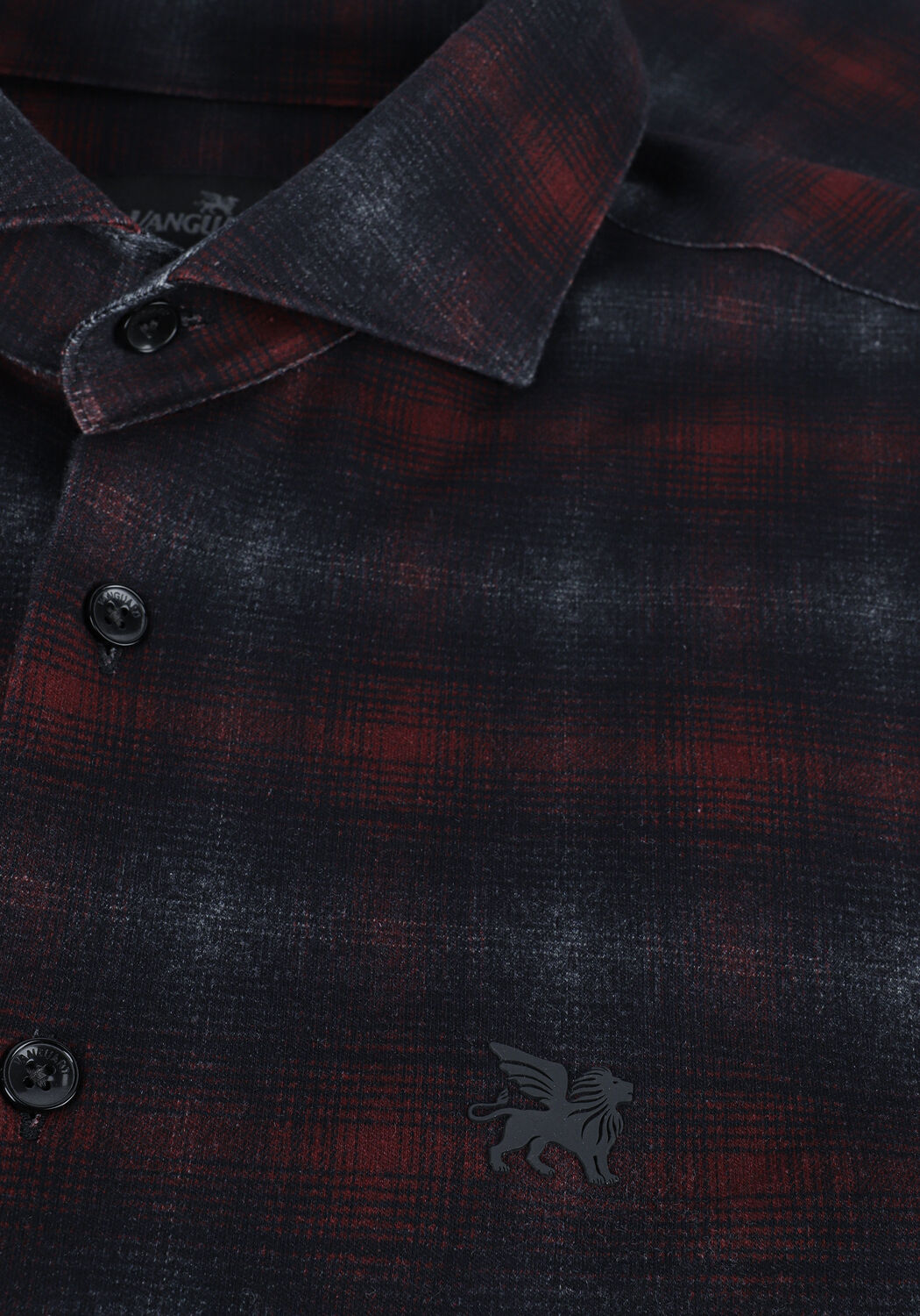 VANGUARD Chemise d&eacute;contract&eacute; LONG SLEEVE SHIRT CHECK PRINTE en gris - large