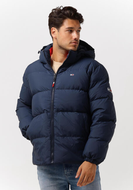 Donkerblauwe TOMMY JEANS Gewatteerde jas TJM ESSENTIAL DOWN JACKET - large