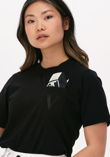 Zwarte JOSH V T-shirt DORIE POCKET - large