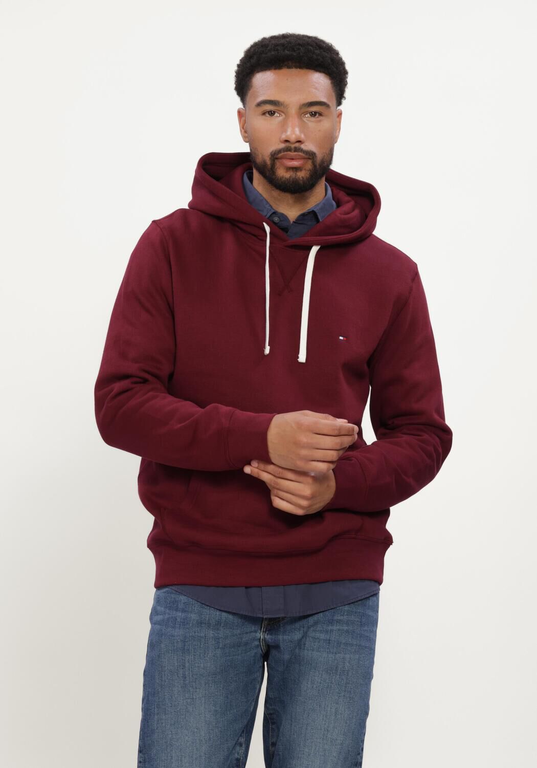 TOMMY HILFIGER Chandail ESS SEASONAL FLEECE HOODY Bordeaux - large